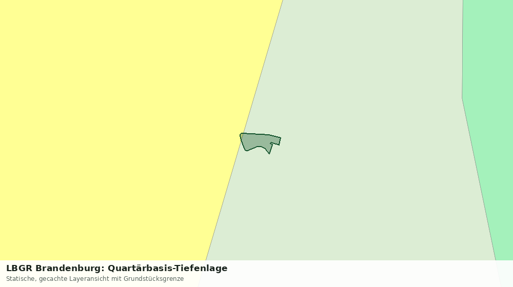 Statische Kartenansicht: LBGR Brandenburg: Quartärbasis-Tiefenlage