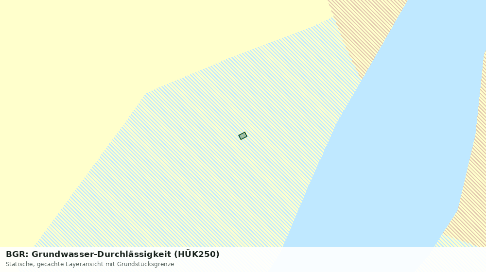 Statische Kartenansicht: BGR: Grundwasser-Durchlässigkeit (HÜK250)