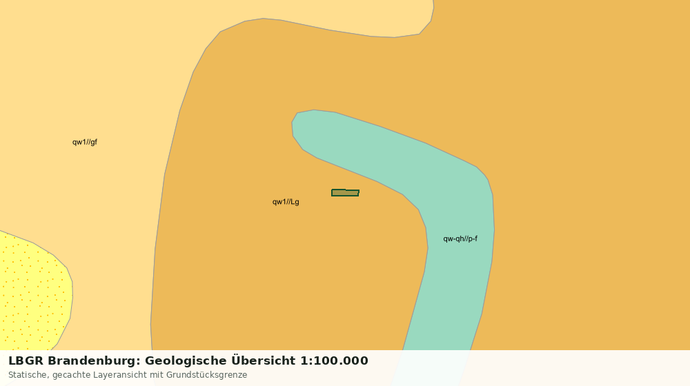 Statische Kartenansicht: LBGR Brandenburg: Geologische Übersicht 1:100.000