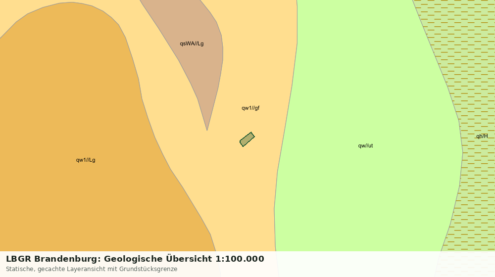 Statische Kartenansicht: LBGR Brandenburg: Geologische Übersicht 1:100.000