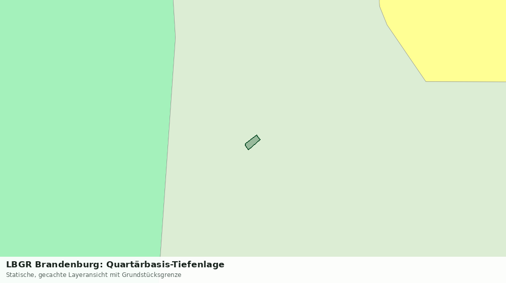 Statische Kartenansicht: LBGR Brandenburg: Quartärbasis-Tiefenlage