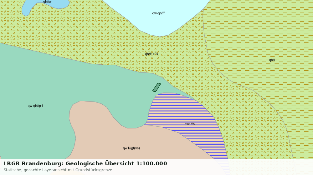Statische Kartenansicht: LBGR Brandenburg: Geologische Übersicht 1:100.000