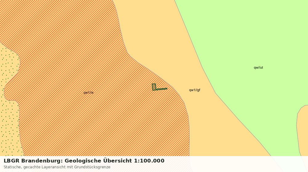 Statische Kartenansicht: LBGR Brandenburg: Geologische Übersicht 1:100.000