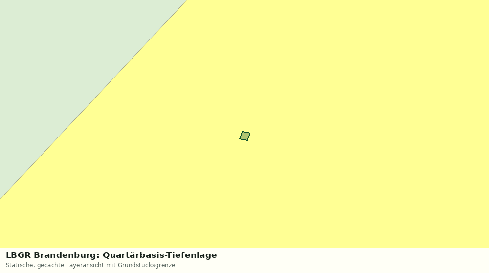 Statische Kartenansicht: LBGR Brandenburg: Quartärbasis-Tiefenlage