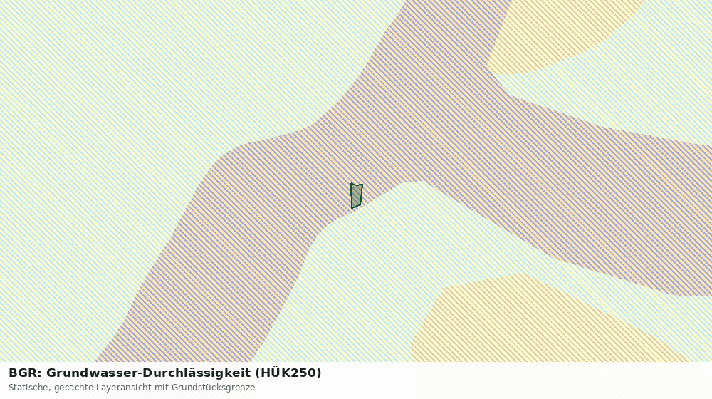 Statische Kartenansicht: BGR: Grundwasser-Durchlässigkeit (HÜK250)