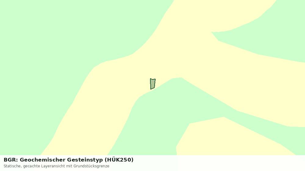 Statische Kartenansicht: BGR: Geochemischer Gesteinstyp (HÜK250)