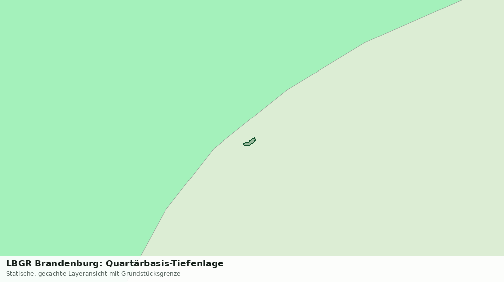 Statische Kartenansicht: LBGR Brandenburg: Quartärbasis-Tiefenlage