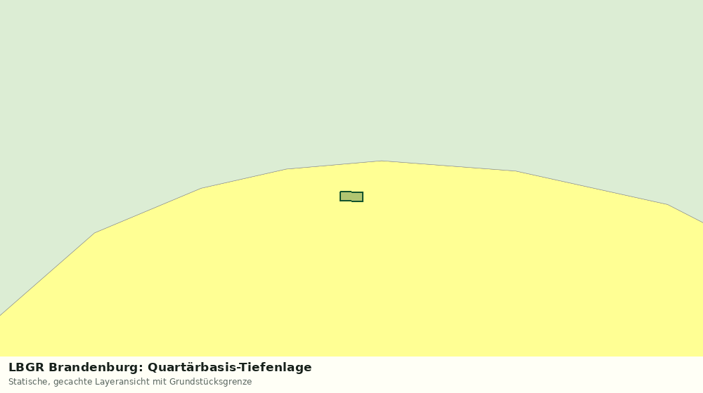 Statische Kartenansicht: LBGR Brandenburg: Quartärbasis-Tiefenlage