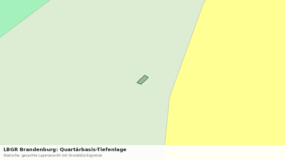 Statische Kartenansicht: LBGR Brandenburg: Quartärbasis-Tiefenlage