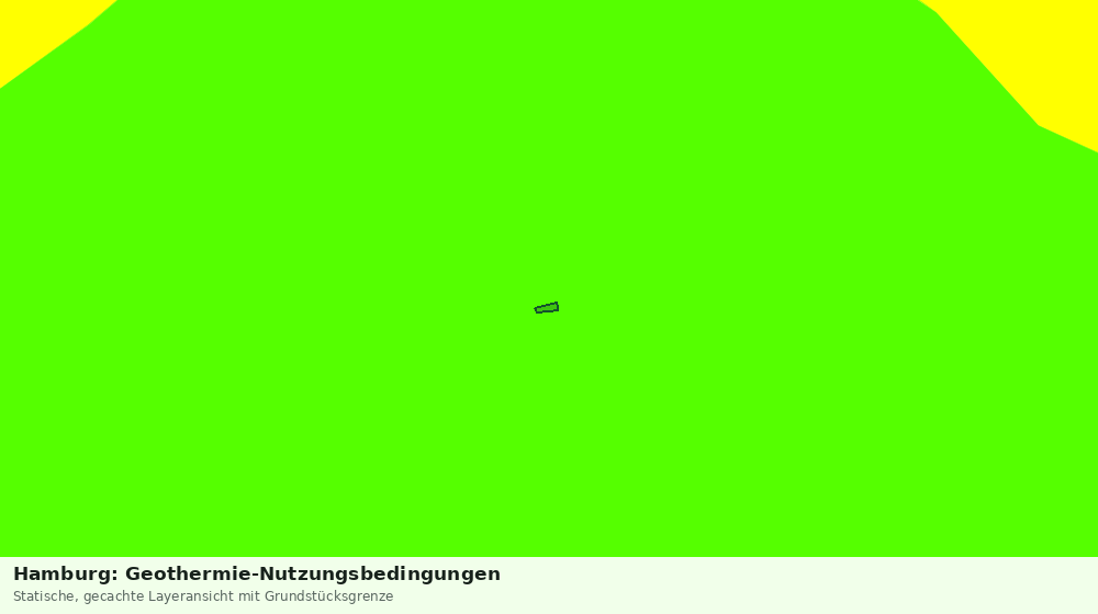 Statische Kartenansicht: Hamburg: Geothermie-Nutzungsbedingungen