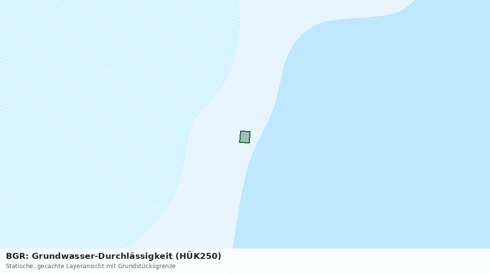 Statische Kartenansicht: BGR: Grundwasser-Durchlässigkeit (HÜK250)