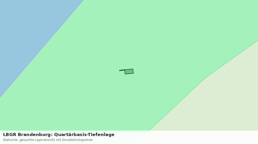 Statische Kartenansicht: LBGR Brandenburg: Quartärbasis-Tiefenlage