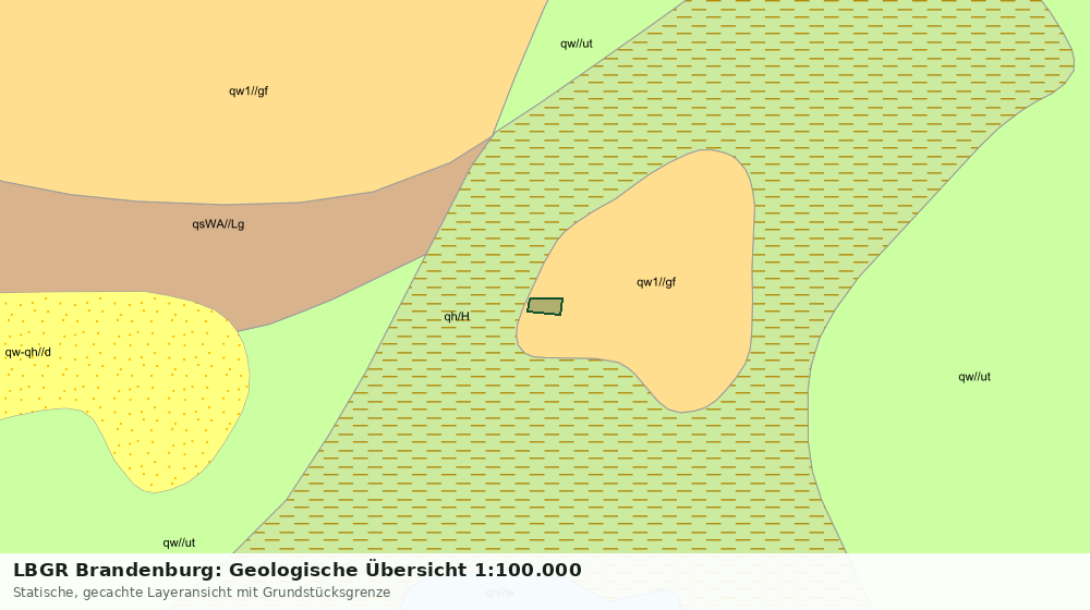 Statische Kartenansicht: LBGR Brandenburg: Geologische Übersicht 1:100.000