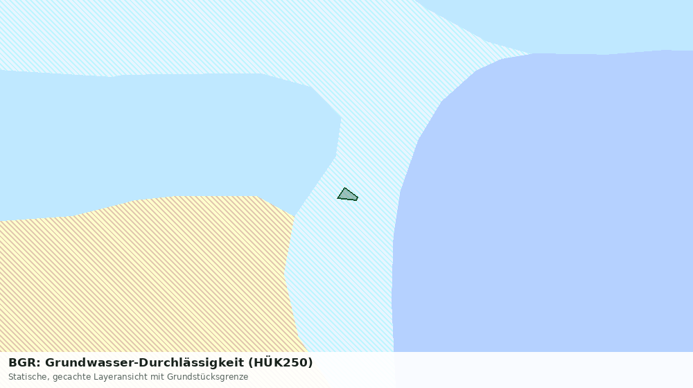 Statische Kartenansicht: BGR: Grundwasser-Durchlässigkeit (HÜK250)