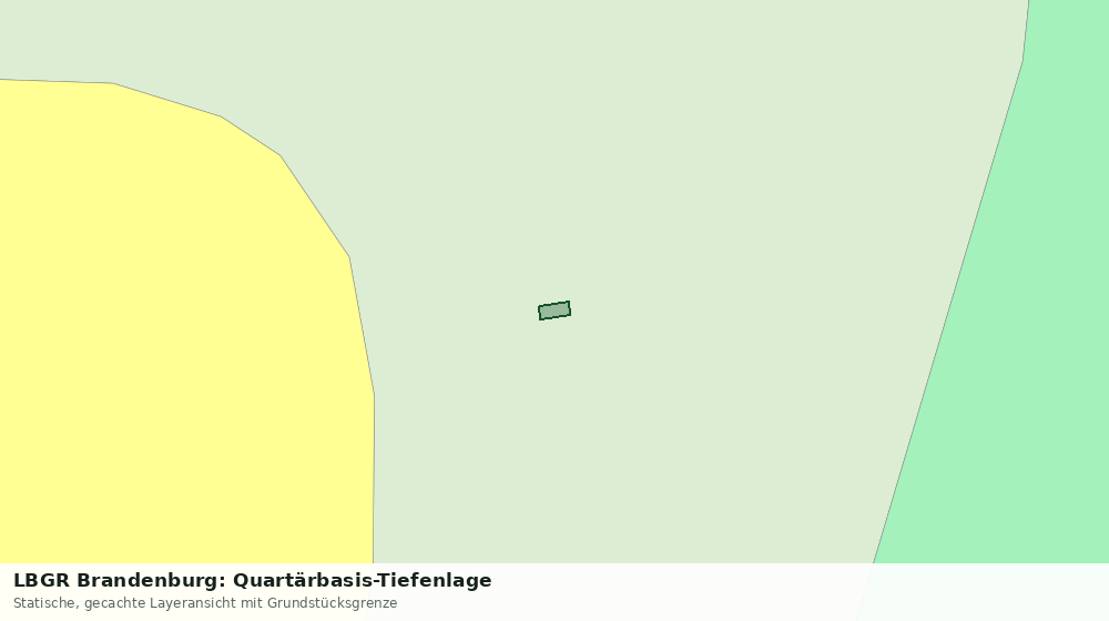 Statische Kartenansicht: LBGR Brandenburg: Quartärbasis-Tiefenlage