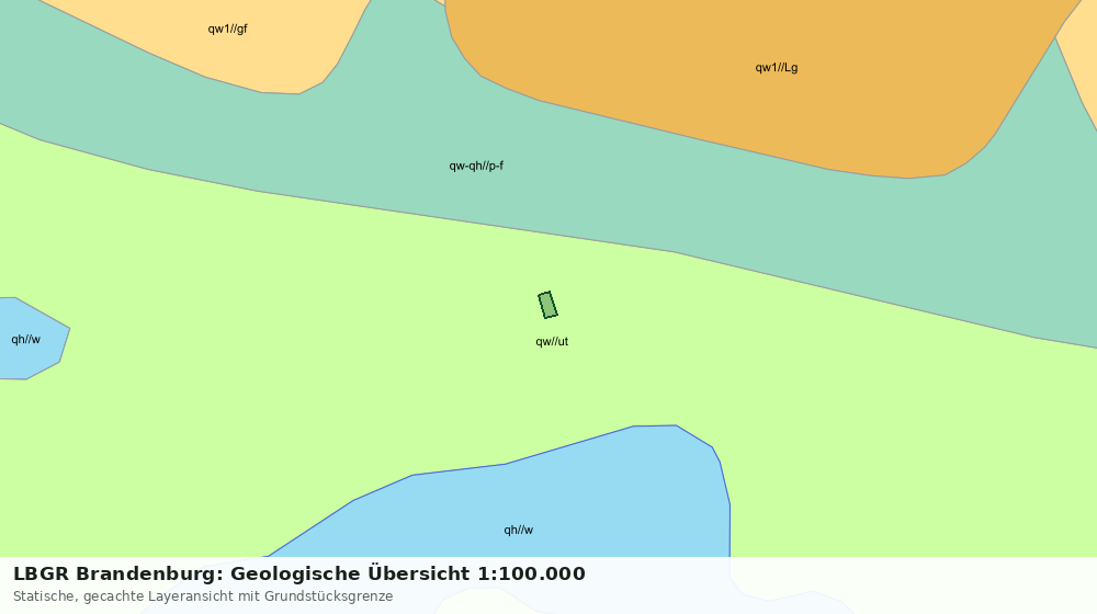 Statische Kartenansicht: LBGR Brandenburg: Geologische Übersicht 1:100.000