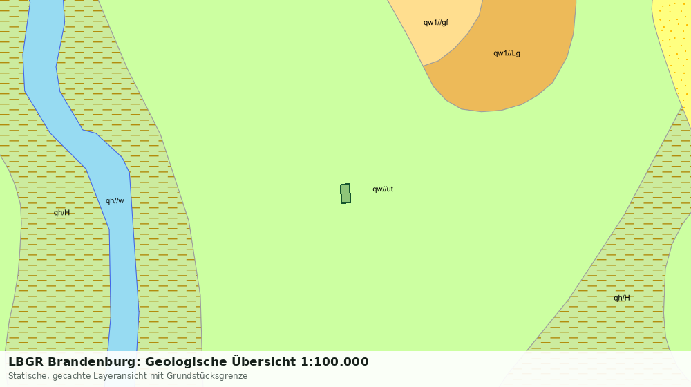 Statische Kartenansicht: LBGR Brandenburg: Geologische Übersicht 1:100.000