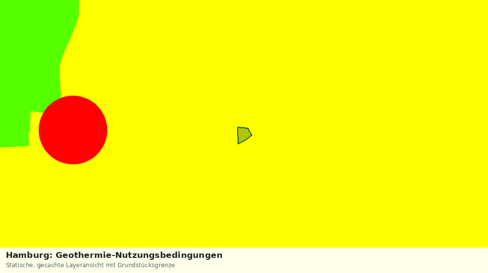 Statische Kartenansicht: Hamburg: Geothermie-Nutzungsbedingungen