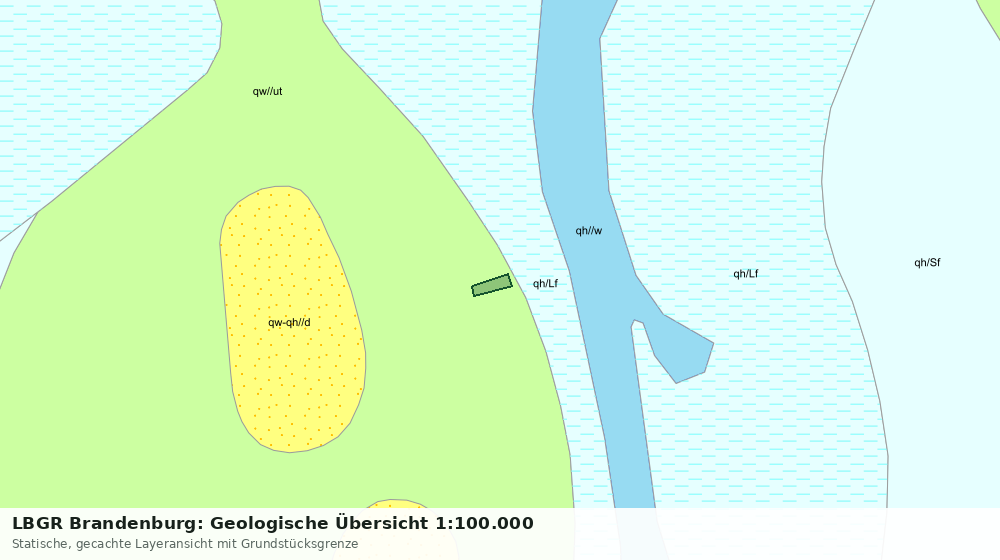 Statische Kartenansicht: LBGR Brandenburg: Geologische Übersicht 1:100.000