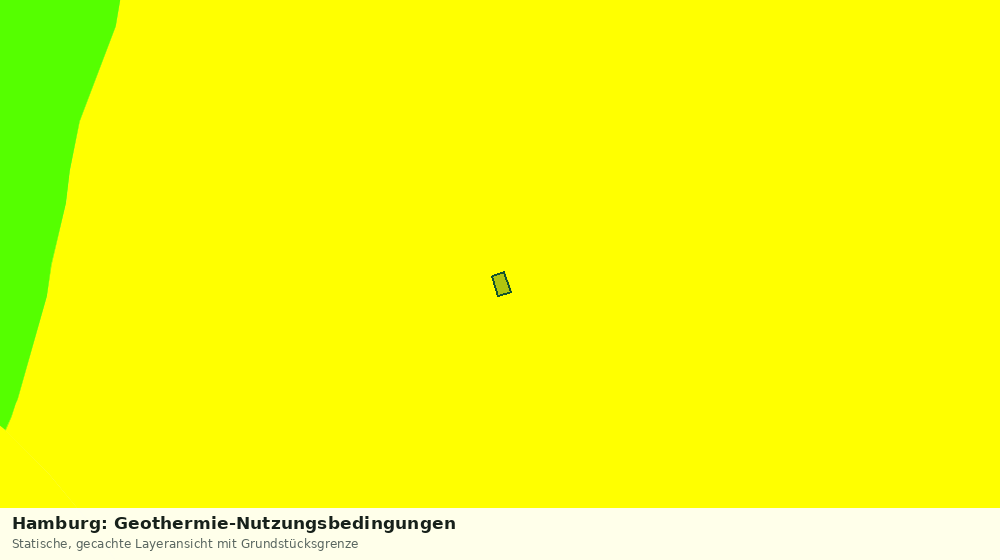 Statische Kartenansicht: Hamburg: Geothermie-Nutzungsbedingungen