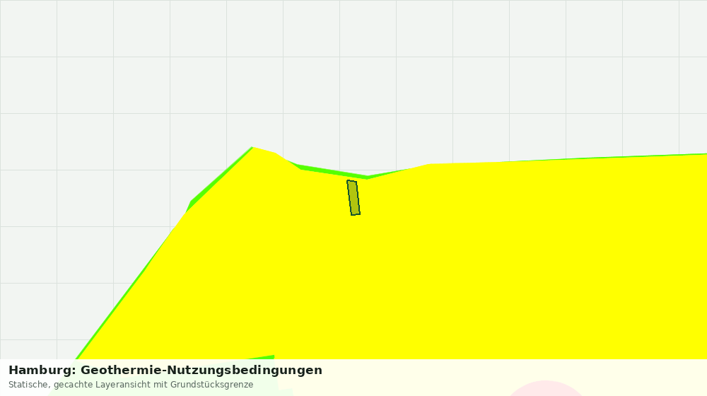 Statische Kartenansicht: Hamburg: Geothermie-Nutzungsbedingungen