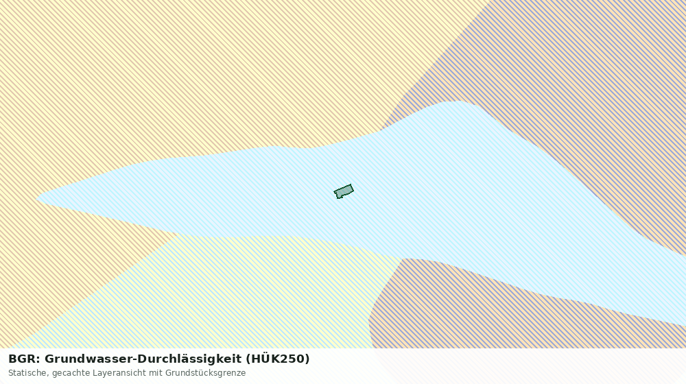 Statische Kartenansicht: BGR: Grundwasser-Durchlässigkeit (HÜK250)