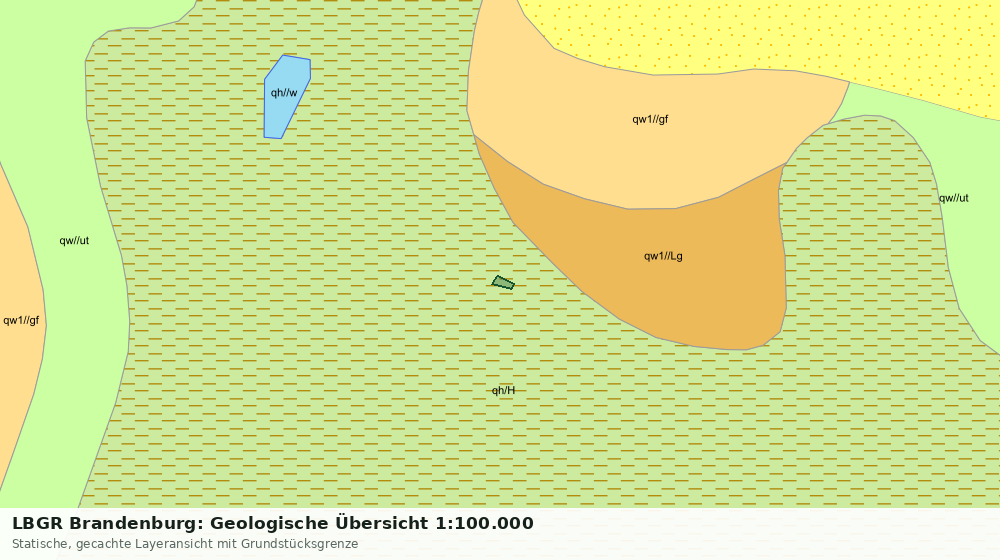 Statische Kartenansicht: LBGR Brandenburg: Geologische Übersicht 1:100.000
