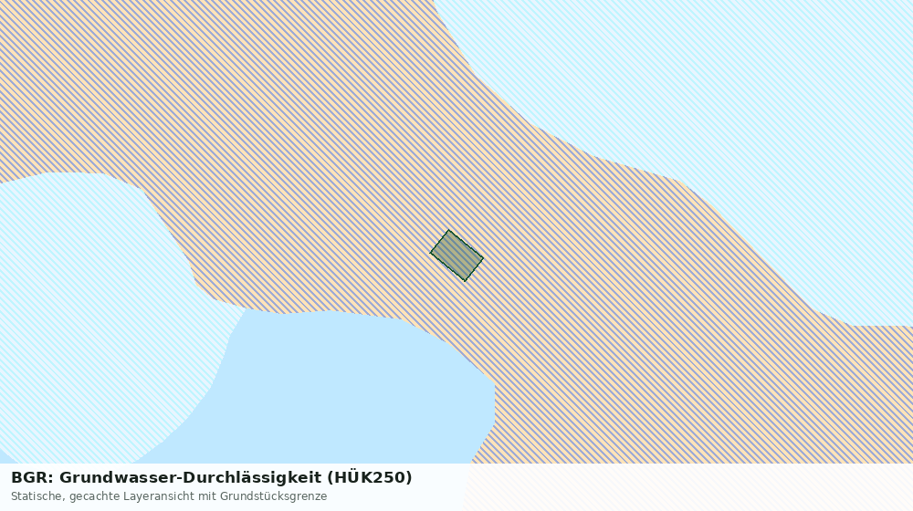 Statische Kartenansicht: BGR: Grundwasser-Durchlässigkeit (HÜK250)