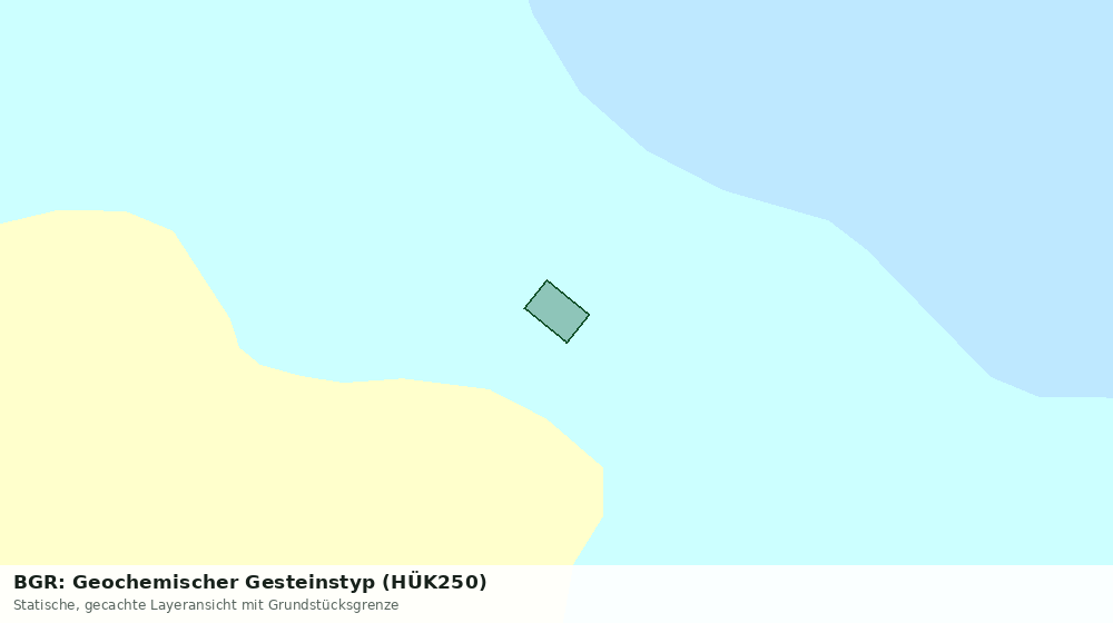 Statische Kartenansicht: BGR: Geochemischer Gesteinstyp (HÜK250)