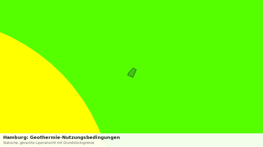 Statische Kartenansicht: Hamburg: Geothermie-Nutzungsbedingungen