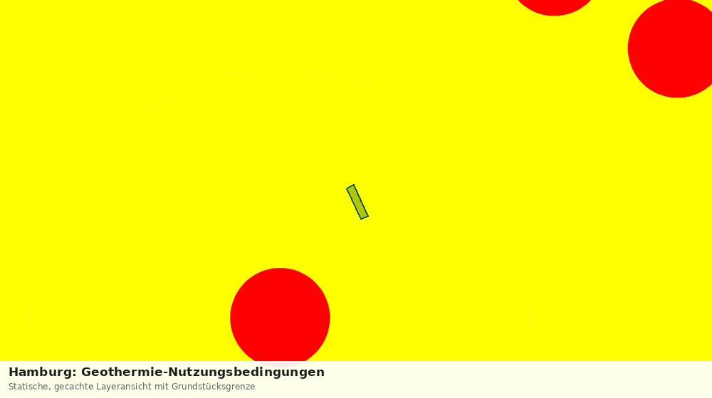 Statische Kartenansicht: Hamburg: Geothermie-Nutzungsbedingungen