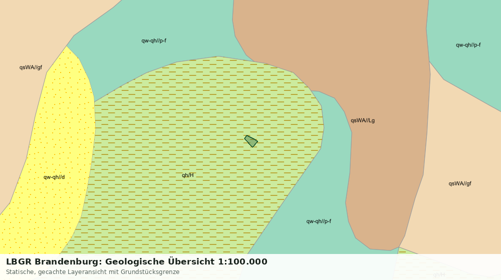 Statische Kartenansicht: LBGR Brandenburg: Geologische Übersicht 1:100.000