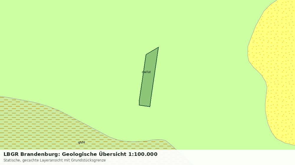 Statische Kartenansicht: LBGR Brandenburg: Geologische Übersicht 1:100.000
