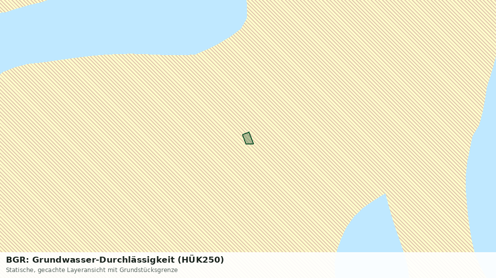 Statische Kartenansicht: BGR: Grundwasser-Durchlässigkeit (HÜK250)