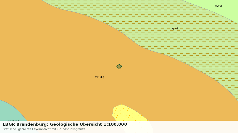 Statische Kartenansicht: LBGR Brandenburg: Geologische Übersicht 1:100.000