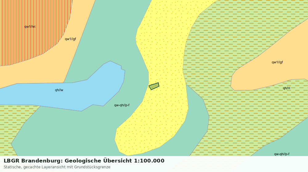 Statische Kartenansicht: LBGR Brandenburg: Geologische Übersicht 1:100.000