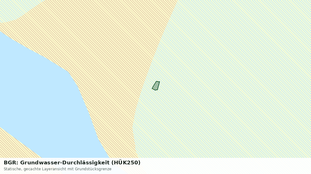 Statische Kartenansicht: BGR: Grundwasser-Durchlässigkeit (HÜK250)
