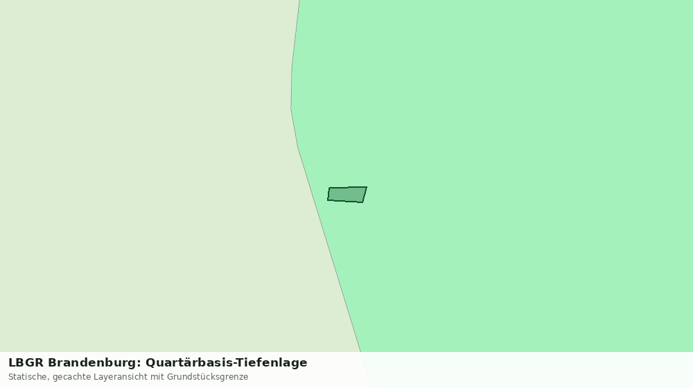 Statische Kartenansicht: LBGR Brandenburg: Quartärbasis-Tiefenlage