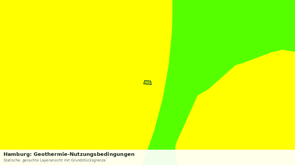 Statische Kartenansicht: Hamburg: Geothermie-Nutzungsbedingungen