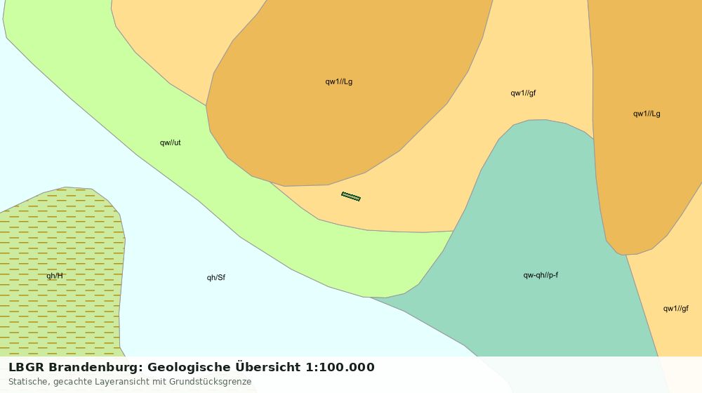 Statische Kartenansicht: LBGR Brandenburg: Geologische Übersicht 1:100.000