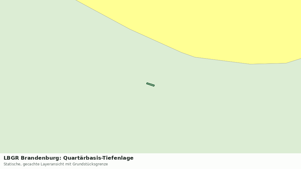 Statische Kartenansicht: LBGR Brandenburg: Quartärbasis-Tiefenlage