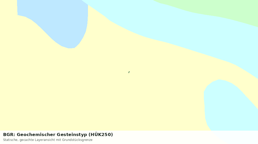 Statische Kartenansicht: BGR: Geochemischer Gesteinstyp (HÜK250)