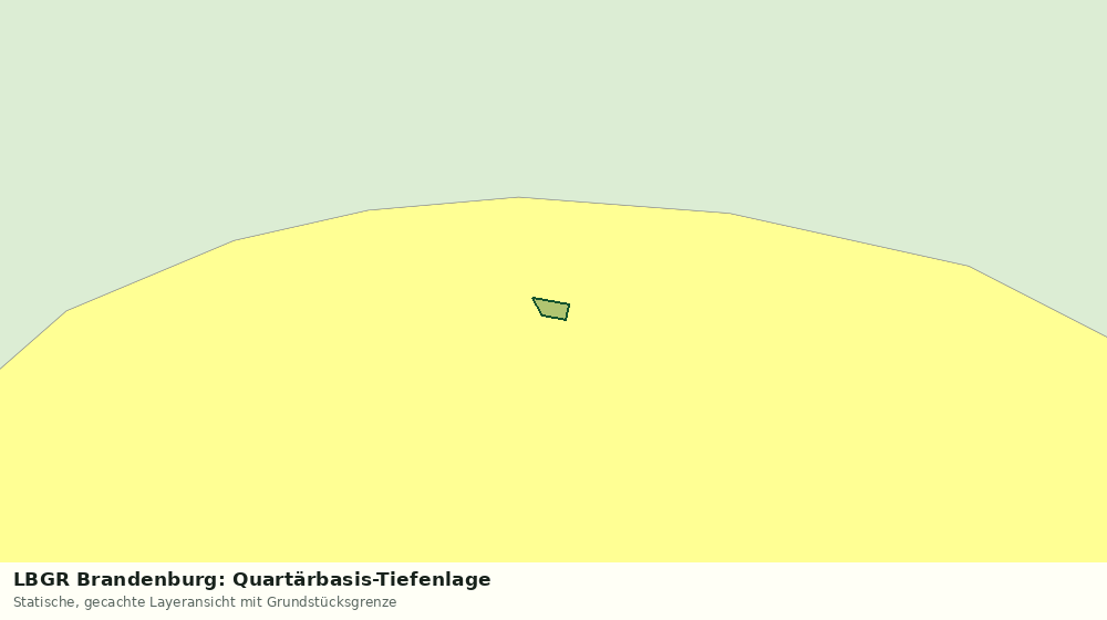 Statische Kartenansicht: LBGR Brandenburg: Quartärbasis-Tiefenlage