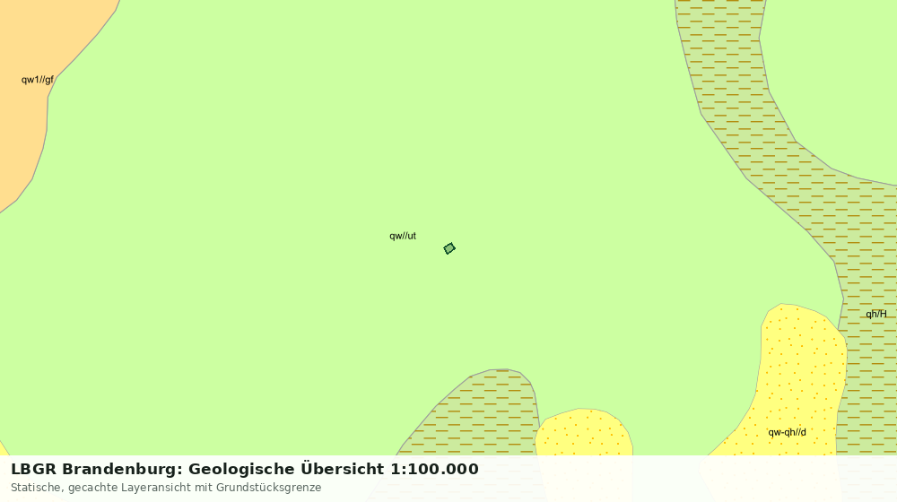 Statische Kartenansicht: LBGR Brandenburg: Geologische Übersicht 1:100.000