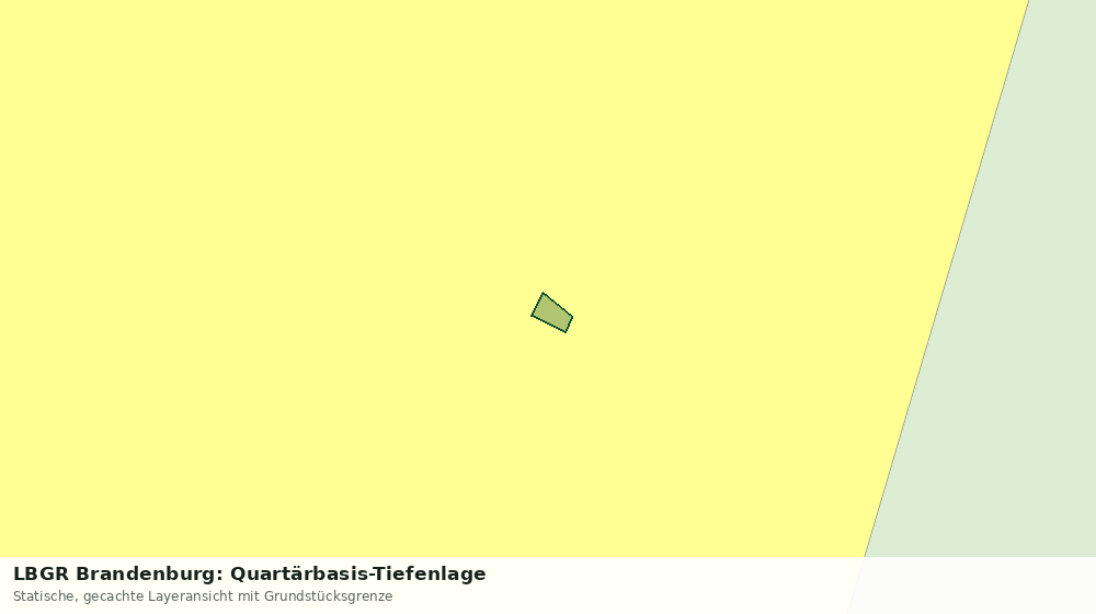 Statische Kartenansicht: LBGR Brandenburg: Quartärbasis-Tiefenlage