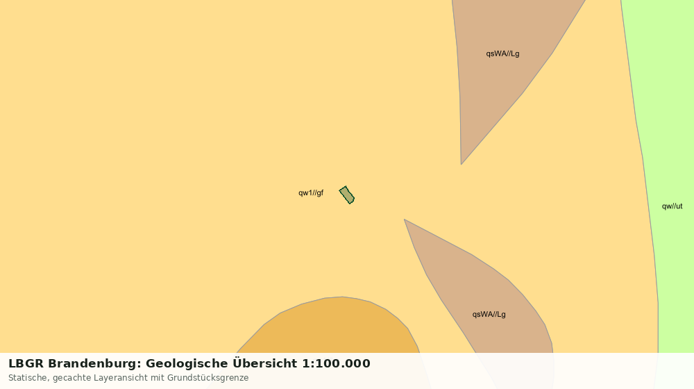 Statische Kartenansicht: LBGR Brandenburg: Geologische Übersicht 1:100.000