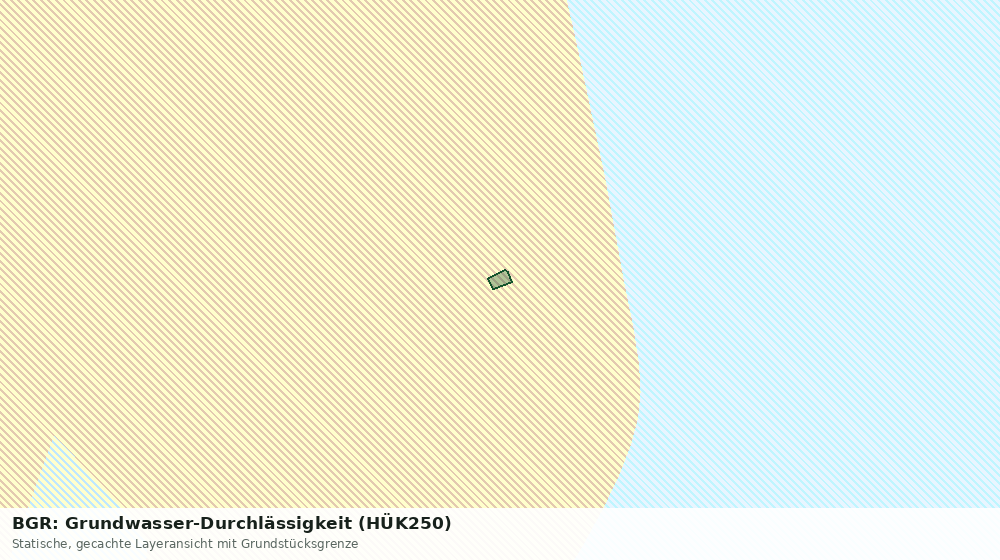 Statische Kartenansicht: BGR: Grundwasser-Durchlässigkeit (HÜK250)
