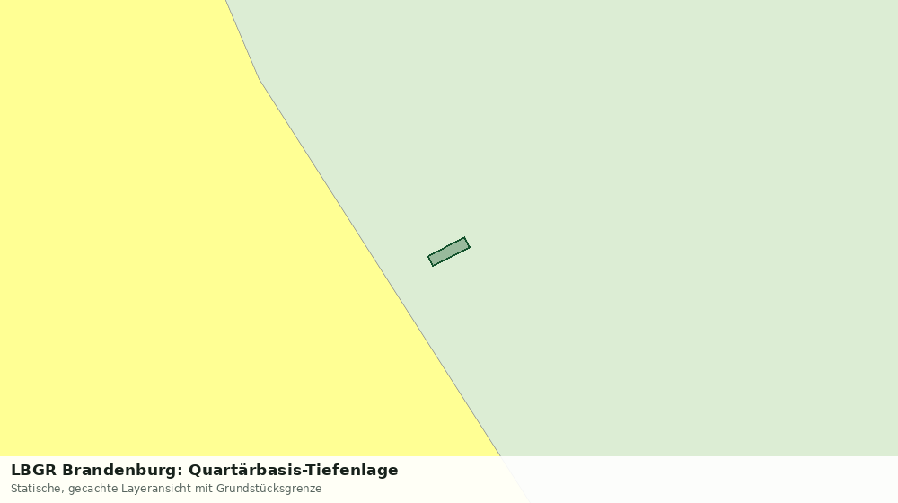 Statische Kartenansicht: LBGR Brandenburg: Quartärbasis-Tiefenlage