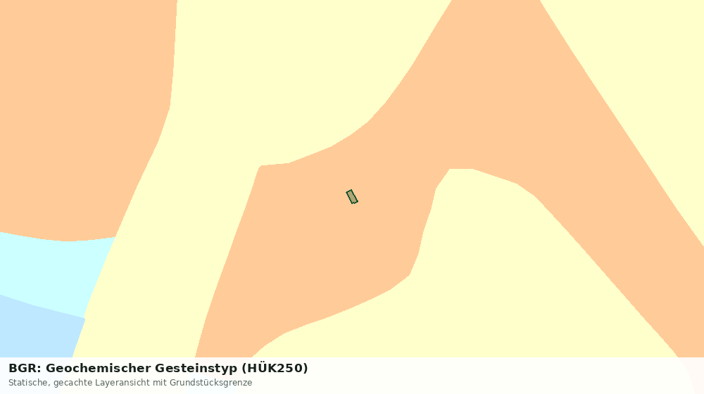 Statische Kartenansicht: BGR: Geochemischer Gesteinstyp (HÜK250)