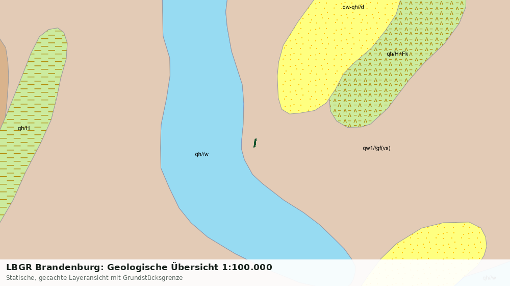 Statische Kartenansicht: LBGR Brandenburg: Geologische Übersicht 1:100.000